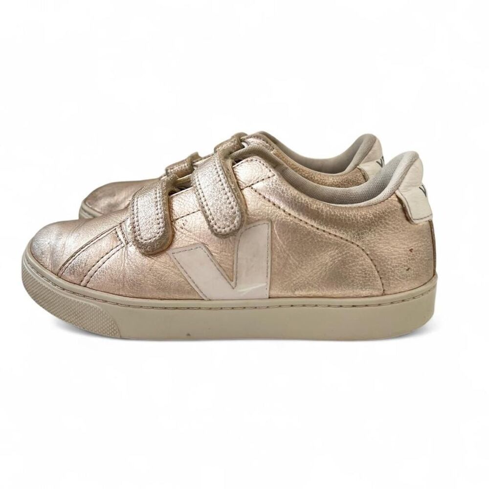 Veja Kids Metallic Rose Gold Sneakers Trainers